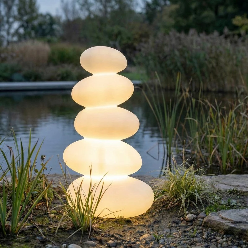 Lucande Soriel LED-terraslamp, 72 cm, Wit, IP54, Stepdim