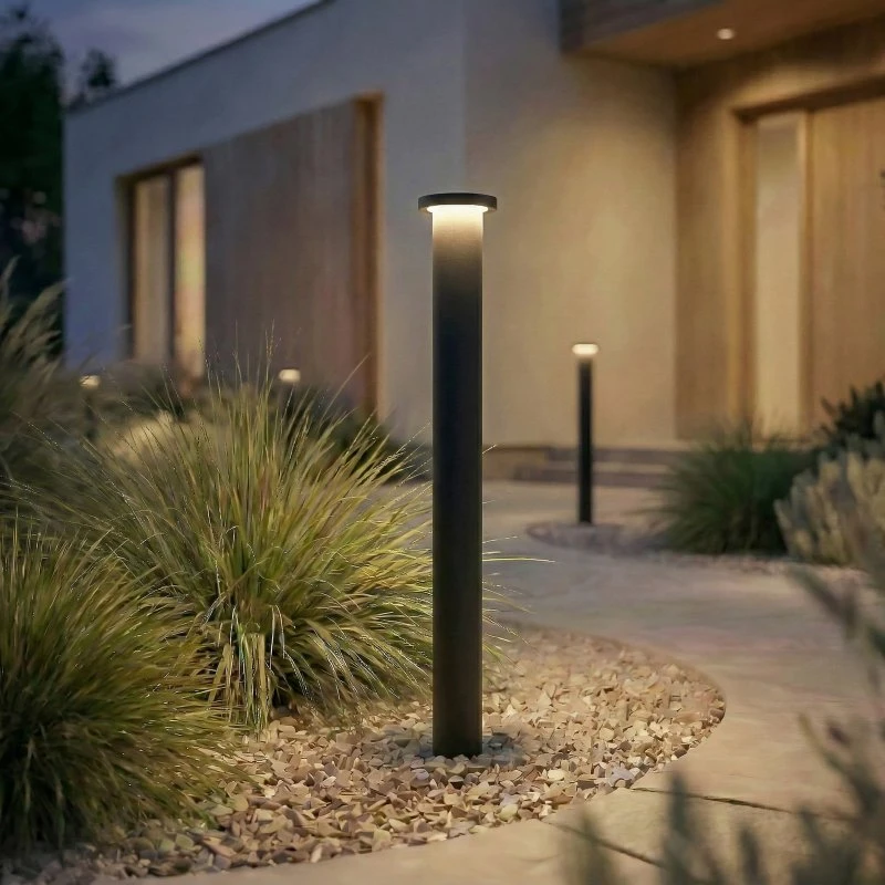 Lindby LED tuinpadverlichting Cirel, 65 cm, Zwart, IP65