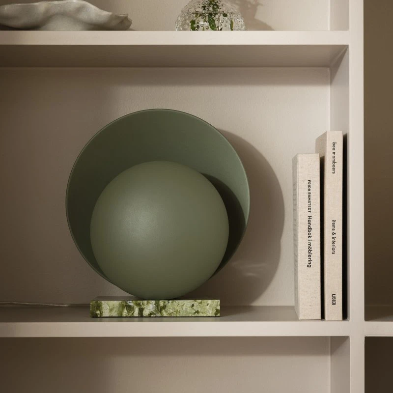 Globen Lighting Orbit tafellamp - Mosgroen Marmer - 32 cm