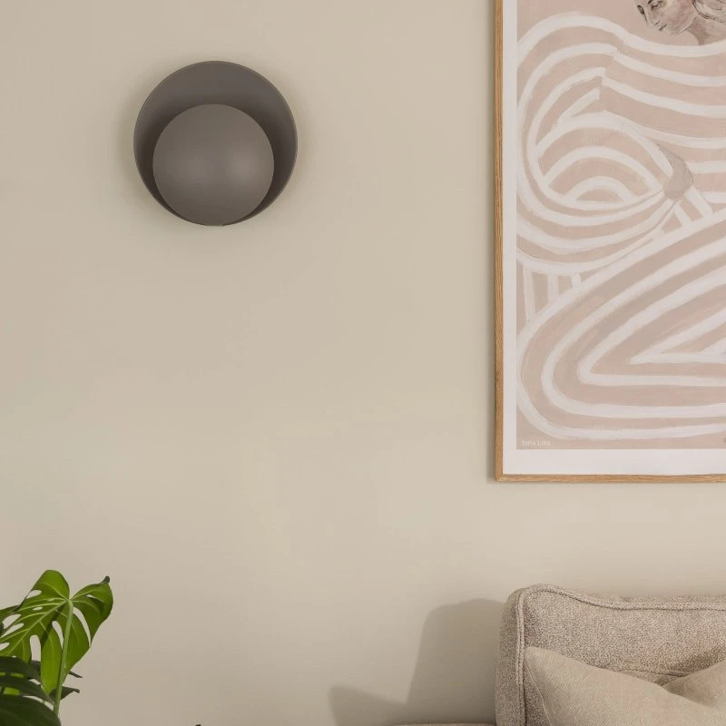 Globen Lighting wandlamp ORBIT, grijs, metaal, Ø 30 cm