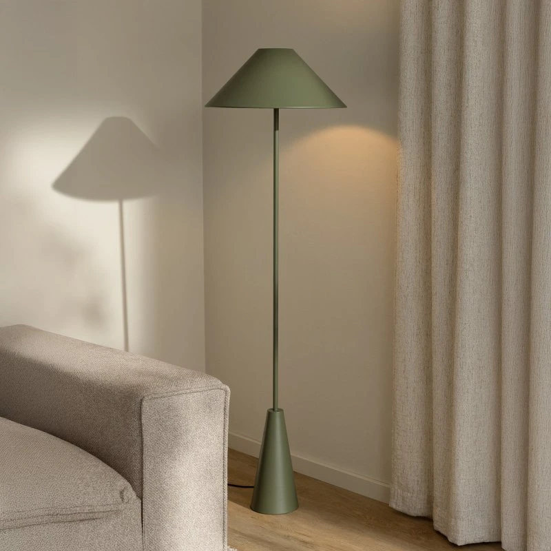 Globen Lighting vloerlamp Cannes - Mosgroen - Metaal - 140 cm