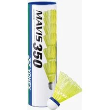 Yonex Mavis 350 Yellow (6 Pack) blauwe streep