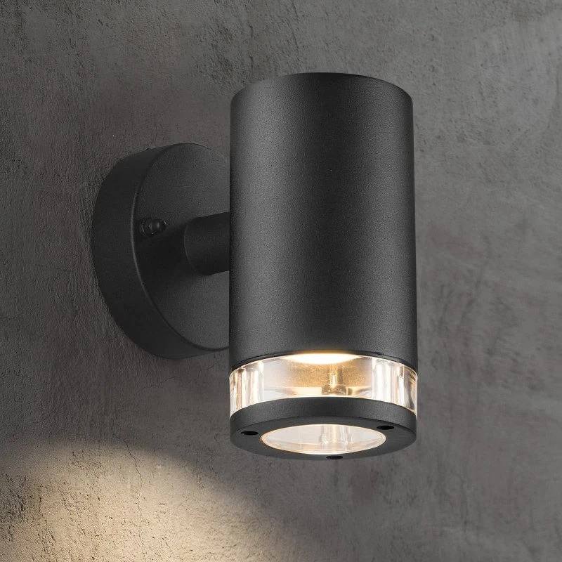 Nordlux Birk Buitenwandlamp - Zwart - Aluminium