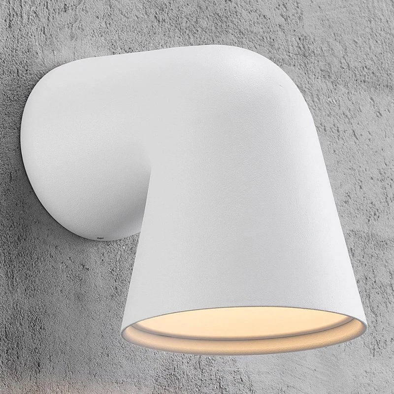 Nordlux Wandlamp Front Wit - Modern Aluminium