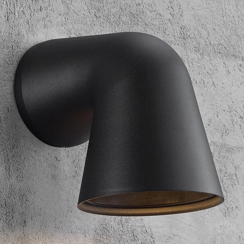Nordlux Front Buitenwandlamp - Zwart - Aluminium