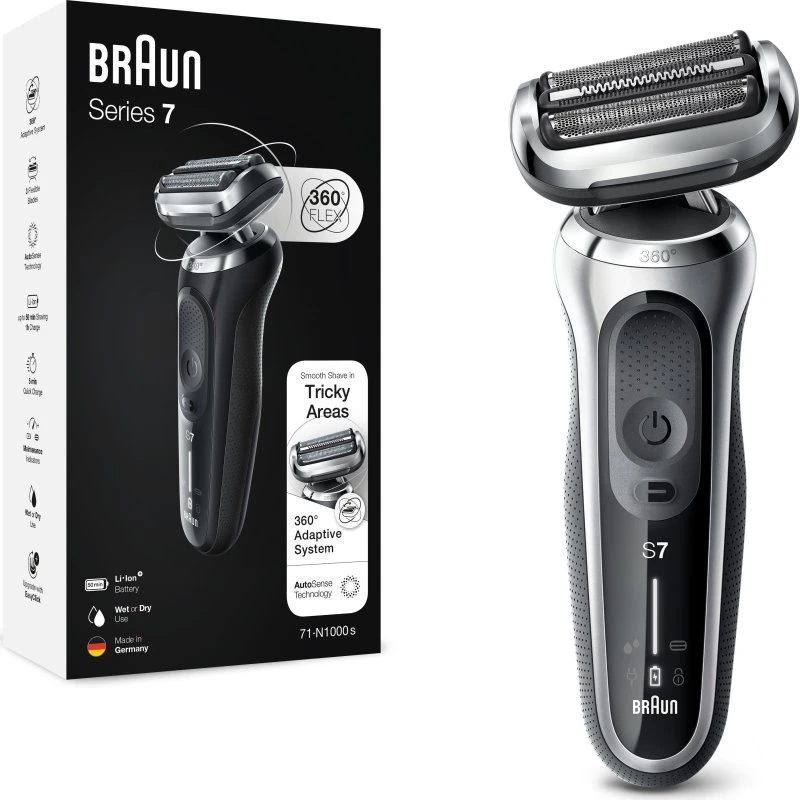 Braun Series 7 71-S1000s Zilver elektrisch scheerapparaat