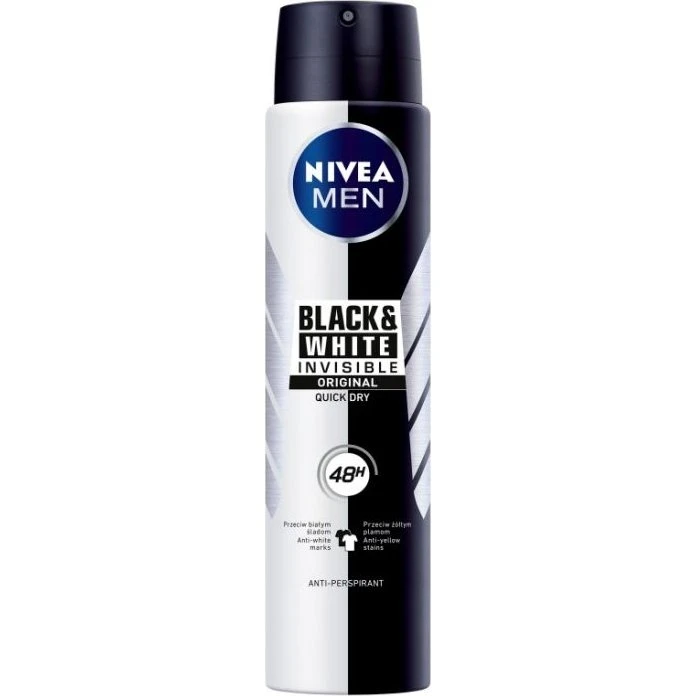NIVEA Men Black & White Invisible Original, 250 ml