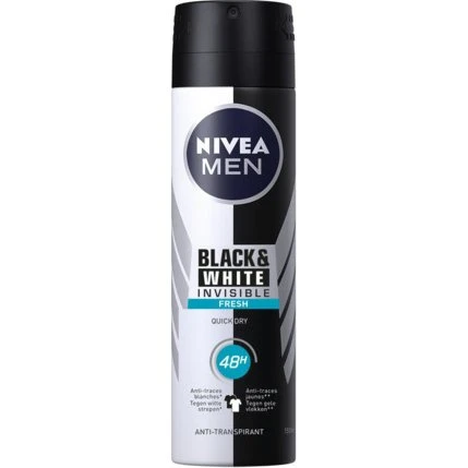 Nivea Men Black & White Invisible Fresh Deodorant Spray 150ml