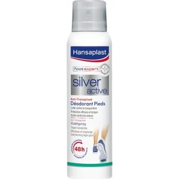 Hansaplast Silver Active Voetdeodorant 72h 150ml