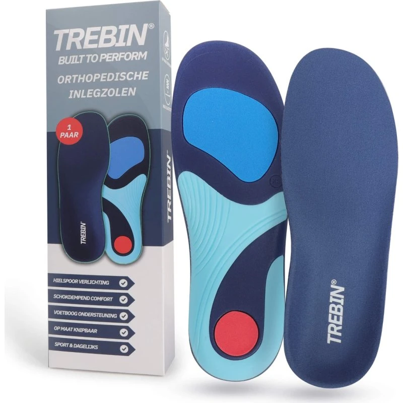 Trebin Orthopedische Inlegzolen – Hielspoor & Voetboog Ondersteuning