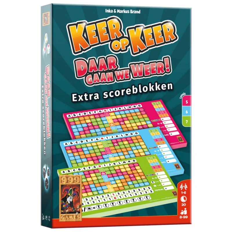 Keer op Keer Scoreblokken - Levels 5, 6 en 7