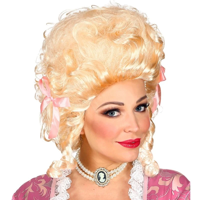 Blonde Koloniale Vrouw Pruik – Realistisch & Comfortabel