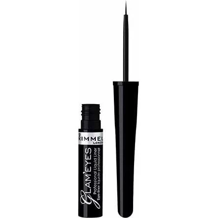 Rimmel London Glam'Eyes Liquid Eyeliner 001 Black Glamour