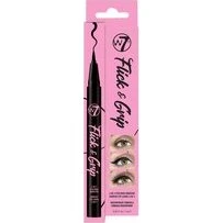W7 Flick & Grip 2-in-1 Adhesive Eyeliner Pen Zwart