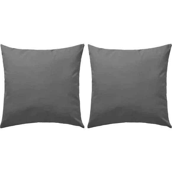 vidaXL Buitenkussens 45x45 cm Grijs 2 st