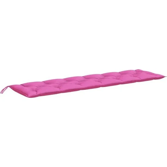 vidaXL Tuinbankkussen 200x50x7 cm roze stof