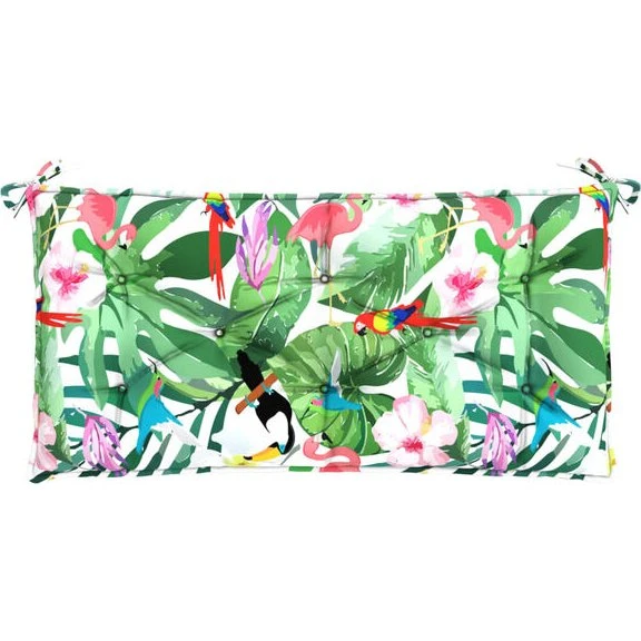 vidaXL Tuinbankkussen 110x50x7 cm meerkleurig