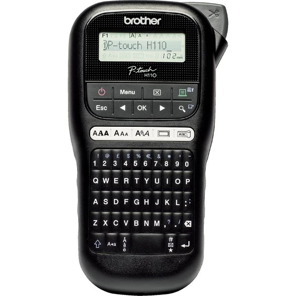 Brother P-touch H110 Draagbare Labelprinter 12mm Zwart