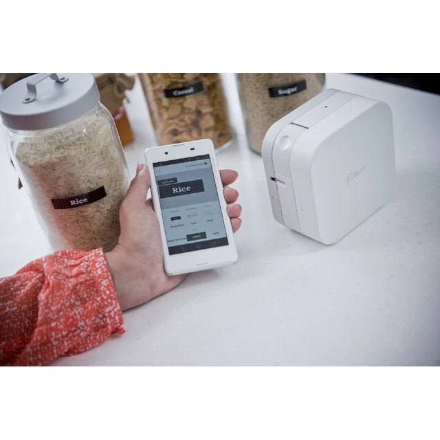 Brother P-touch P300BT Cube Labelprinter, Wit, 12 mm