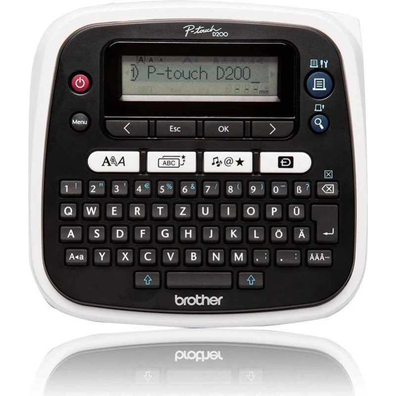 Brother PT-D200BW Zwart Etiketmachine
