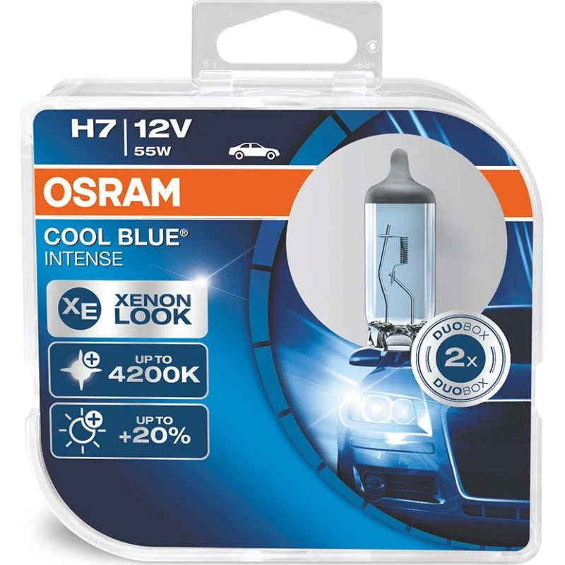 Osram Cool Blue Intense H7 12V 55W 2pk Xenon Look