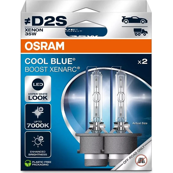 Osram D2S Xenon Lamp 35W Cool Blue Boost 7000K - 2 stuks