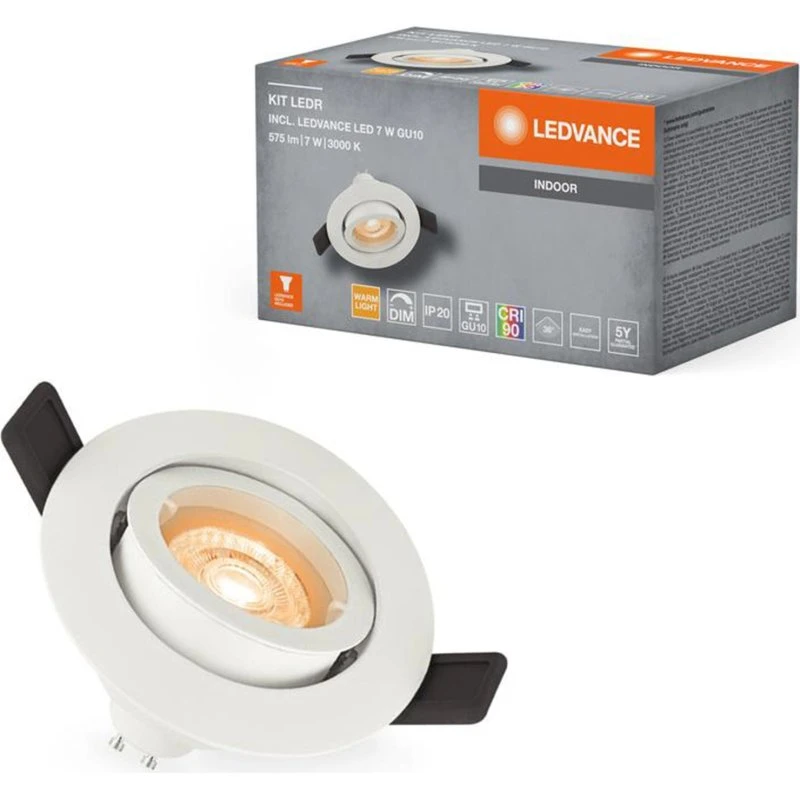 Ledvance LED Spot Kantelbaar GU10 8.3W 520lm 930 Warm Wit