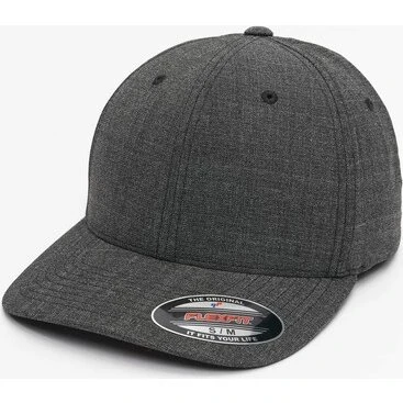 Fine Melange Zwart Cap 6 Panelen