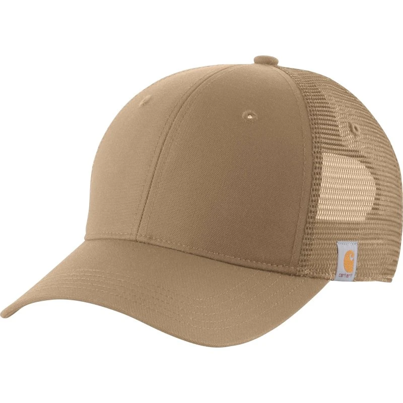 Carhartt Men Rugged Professional Series Canvas Trucker Cap Donker Khaki