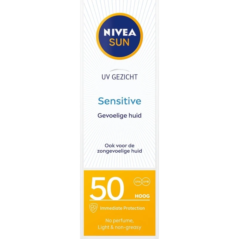 Nivea Sun Soothing Sensitive Face Cream SPF 50 - 50 ml