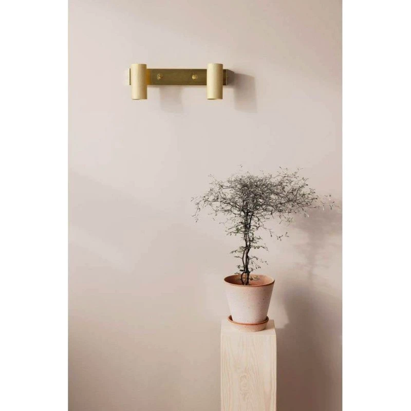 Globen Lighting Hubble 2 Wandlamp - Geborsteld Messing