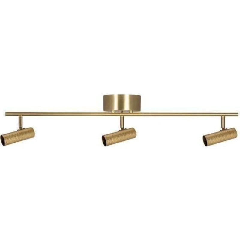 Globen Lighting Hubble 3 Long Plafondlamp - Geborsteld Messing