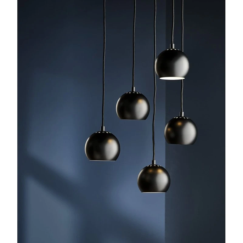 FRANDSEN Ball hanglamp - Matzwart - Ø 12 cm