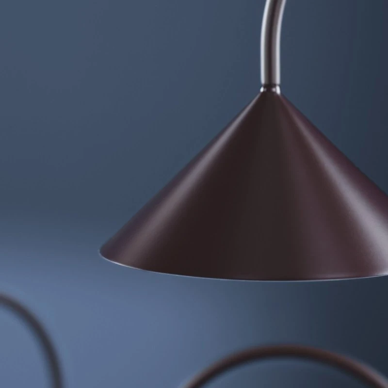 FRANDSEN Grasp LED-tafellamp Donkerrood - 47 cm