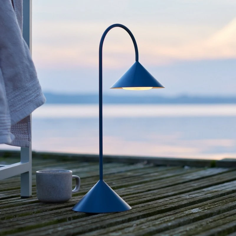 FRANDSEN Grasp LED-tafellamp H47 - Petrol - Metaal