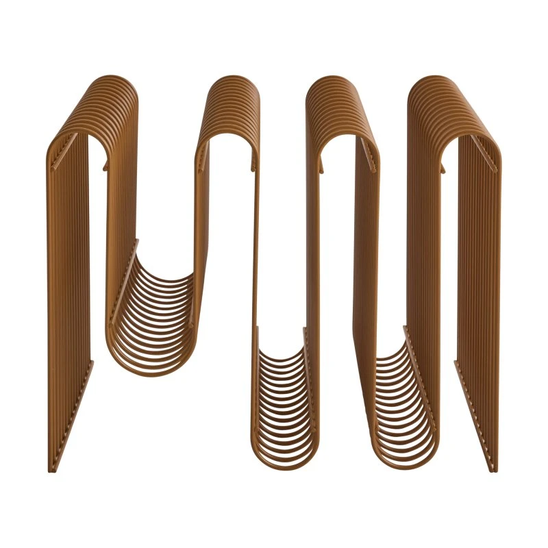 AYTM tijdschriftenhouder Curva, amber, metaal, 41 cm
