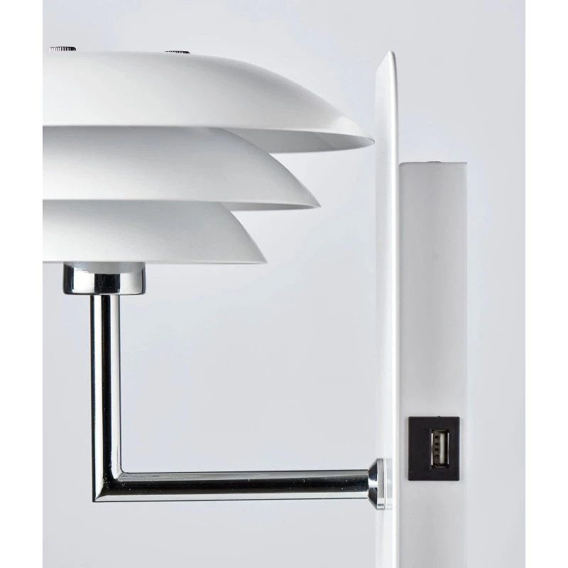 Dyberg Larsen DL20 USB Shelf Wandlamp - Wit