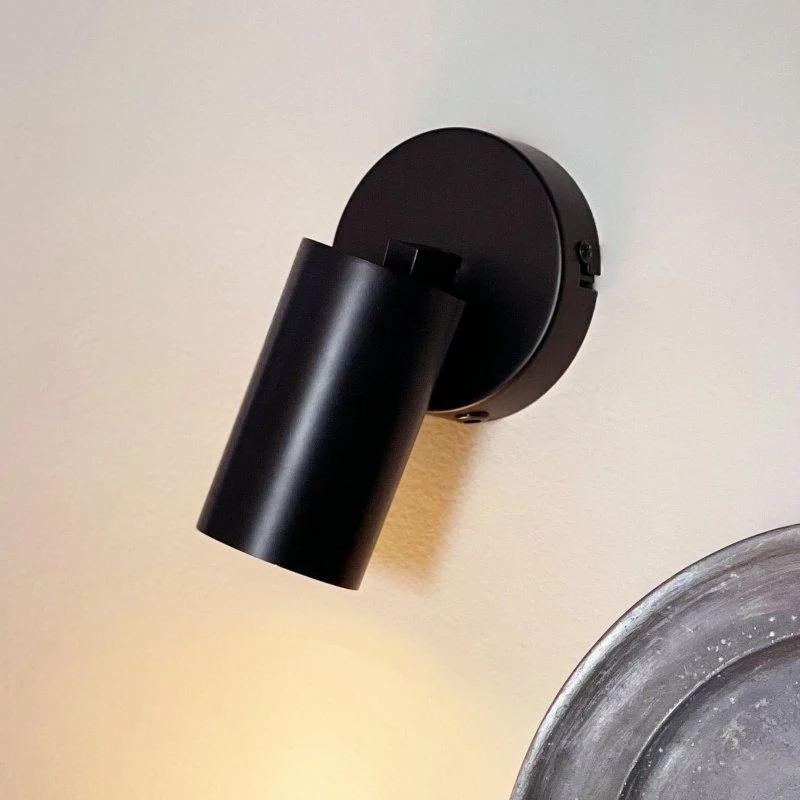 Dyberg Larsen Wandlamp Modern - Zwart - 10 cm