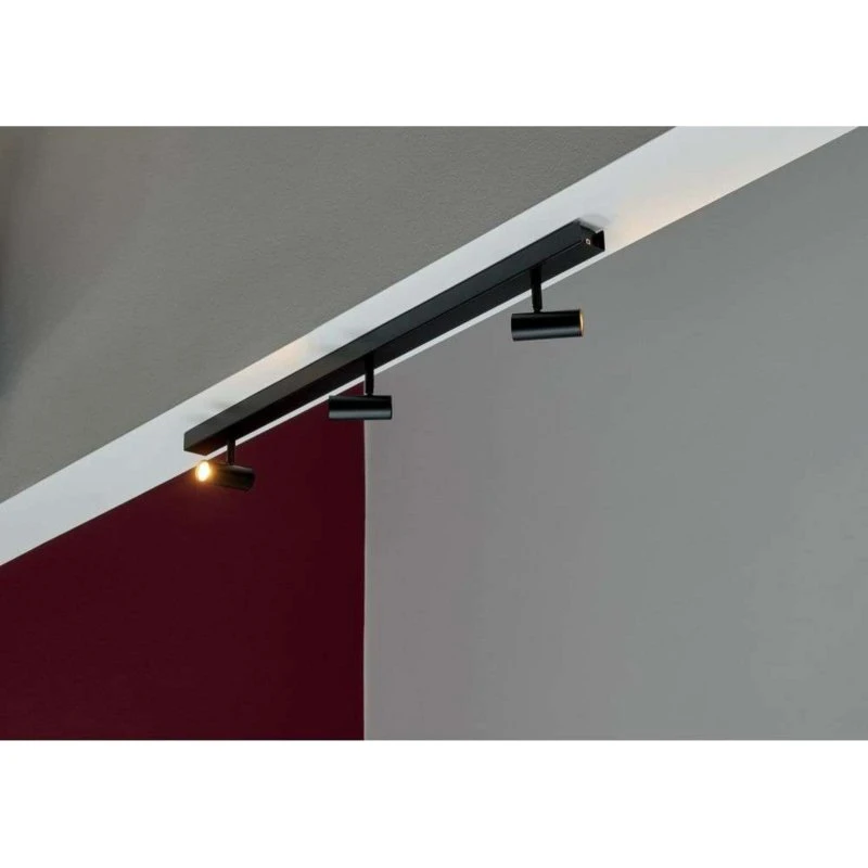 Nordlux Omari Zwarte Plafondlamp - 3-Lichts Opbouwspot