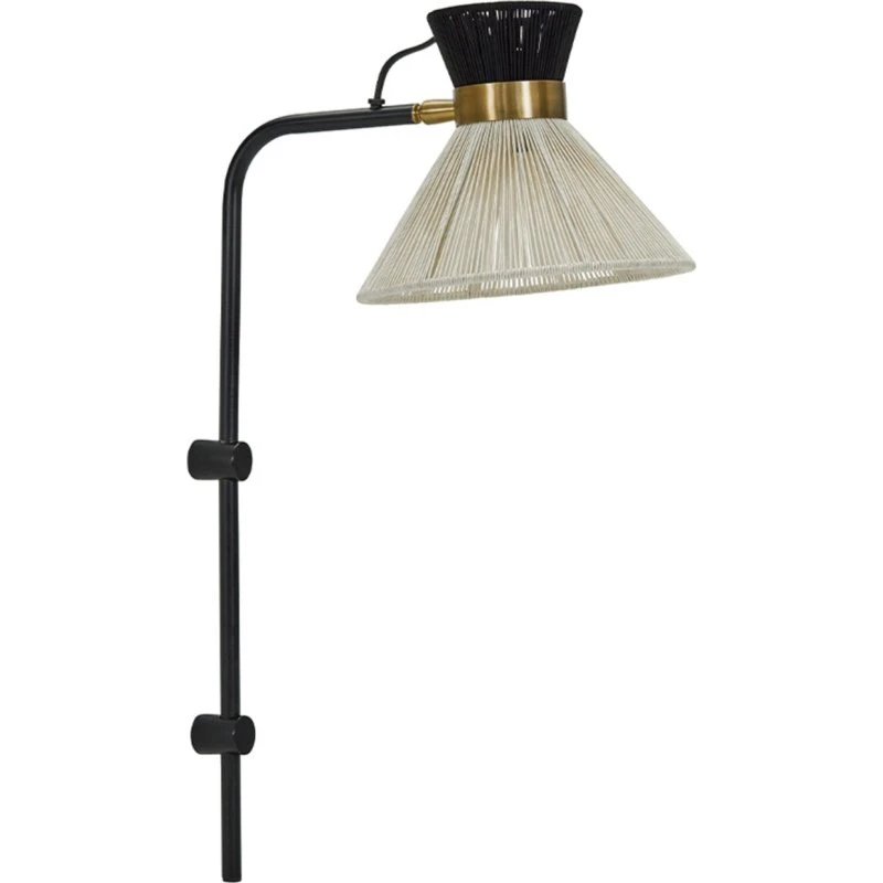 House Doctor Cord Wandlamp Zwart