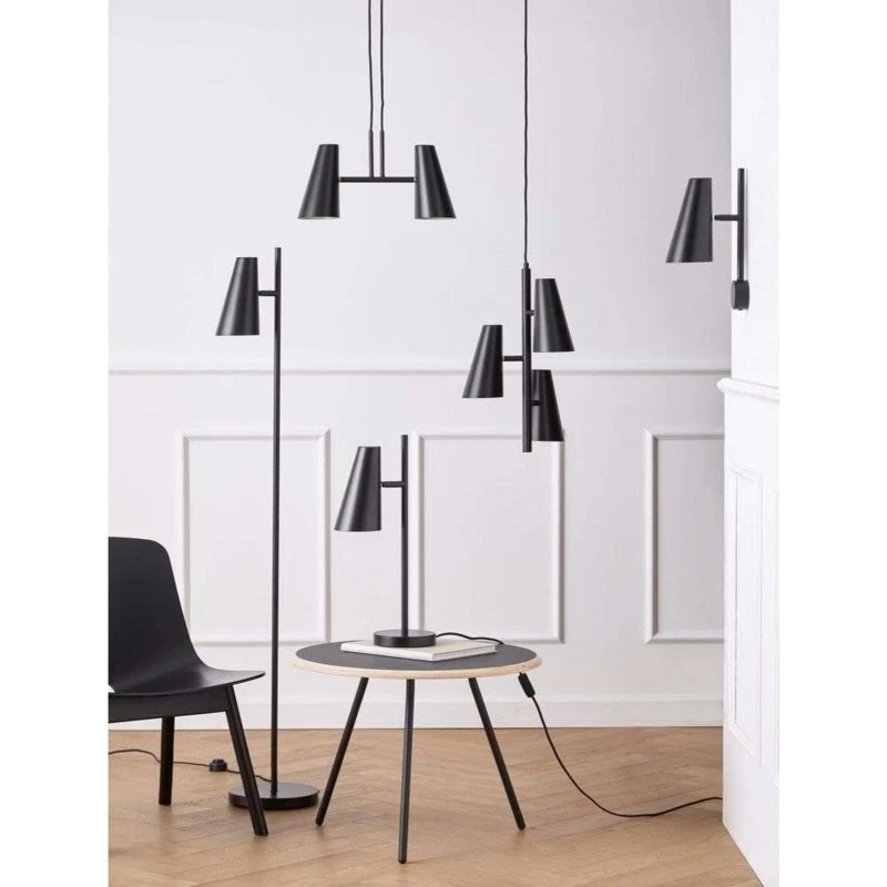 Woud Cono Wandlamp Zwart - Modern Asymmetrisch Design