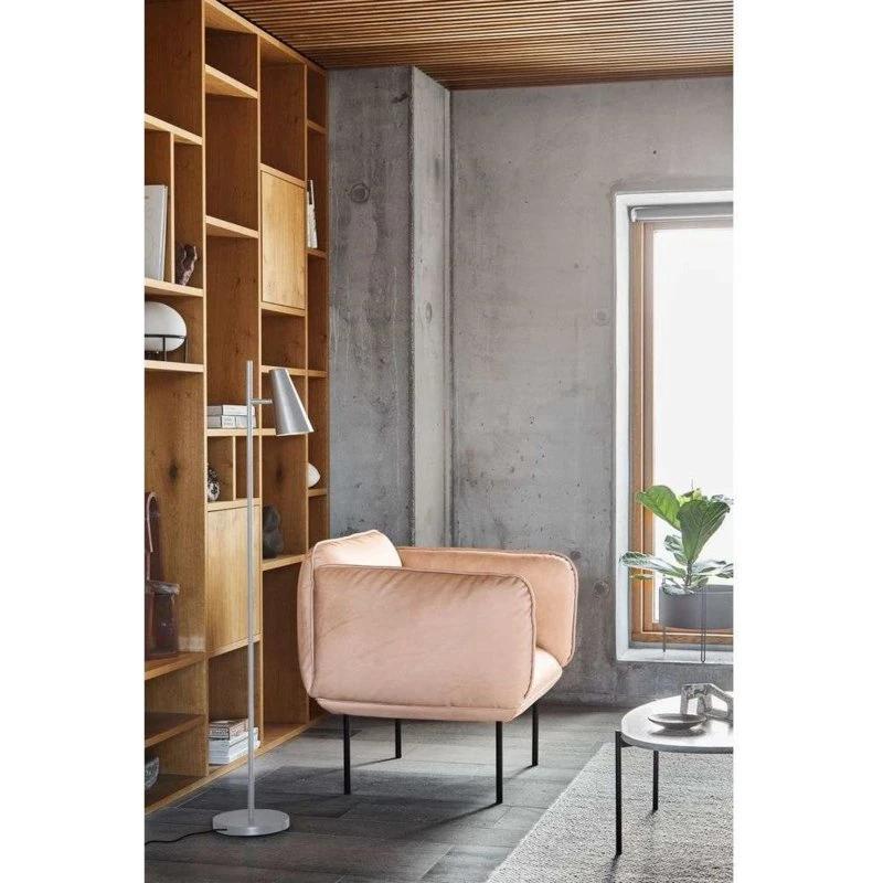 Woud Cono Vloerlamp Satin - Modern Kegelvormig Design
