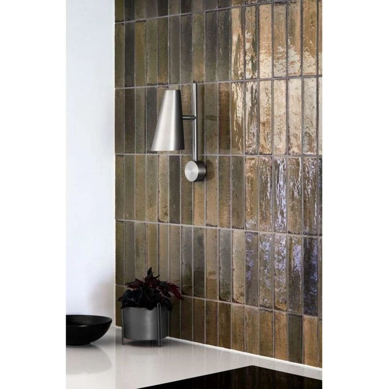 Woud Cono Wandlamp Satin - Asymmetrisch Design