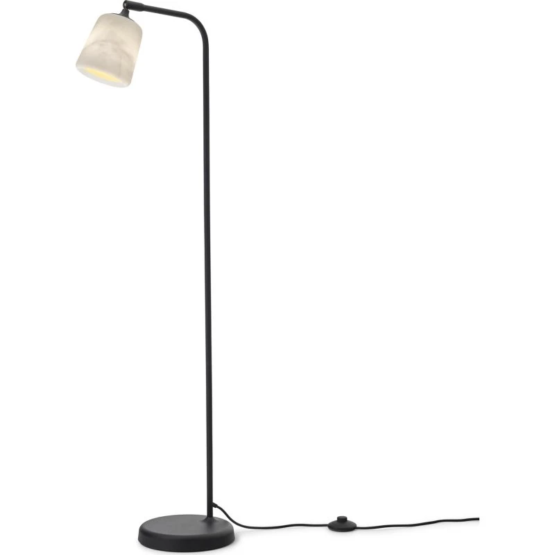 New Works Material The Black Sheep Vloerlamp - Wit Marmer
