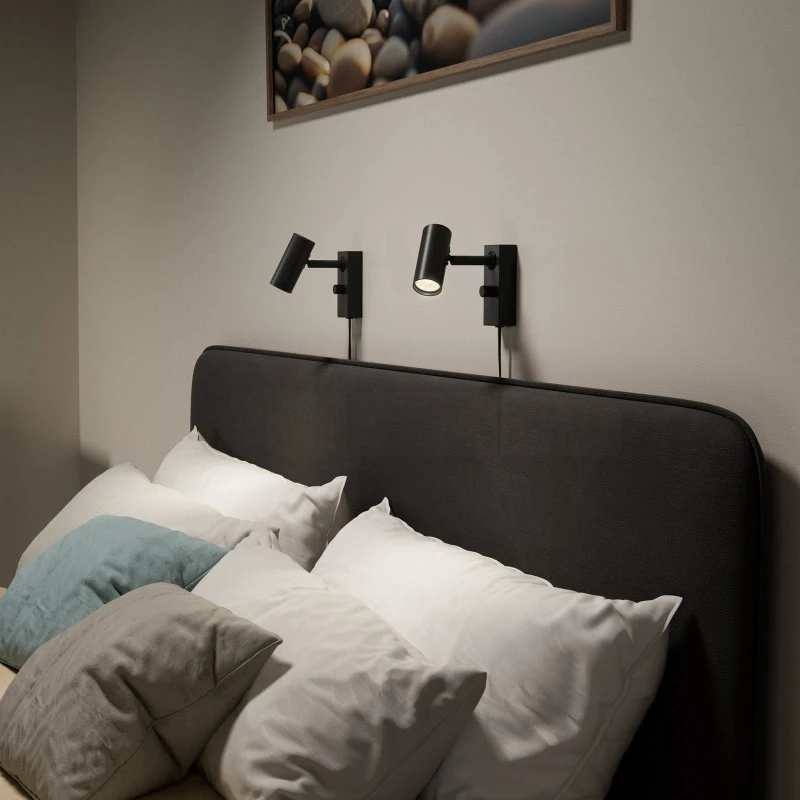 Belid Cato Wandlamp - Mat Zwart - Verstelbare Spot