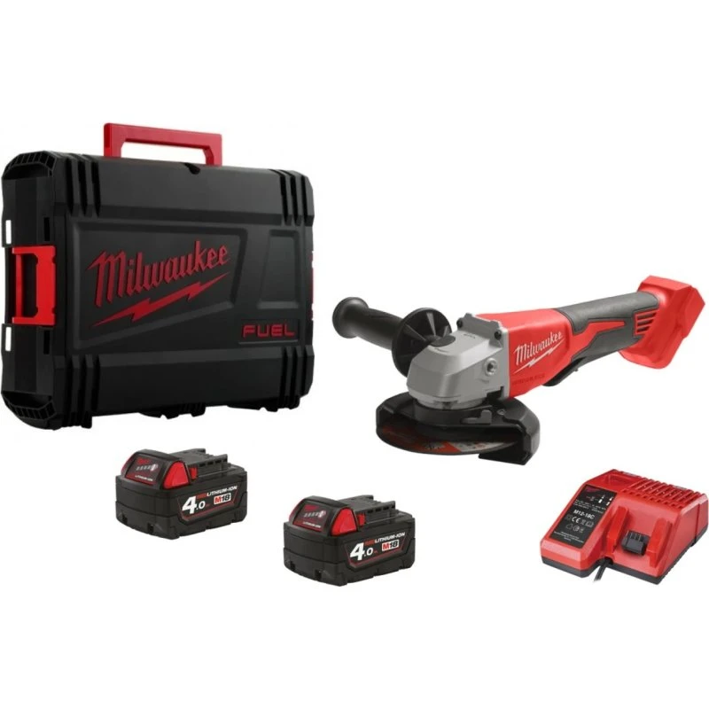Milwaukee M18 BLSAG125XPD-402X 125mm Haakse Slijper (Koolborstelloos)