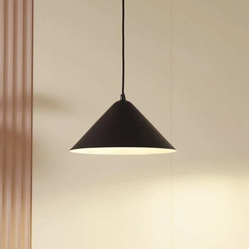 Lindby Clarine hanglamp Ø 32 cm - Zwart/Wit