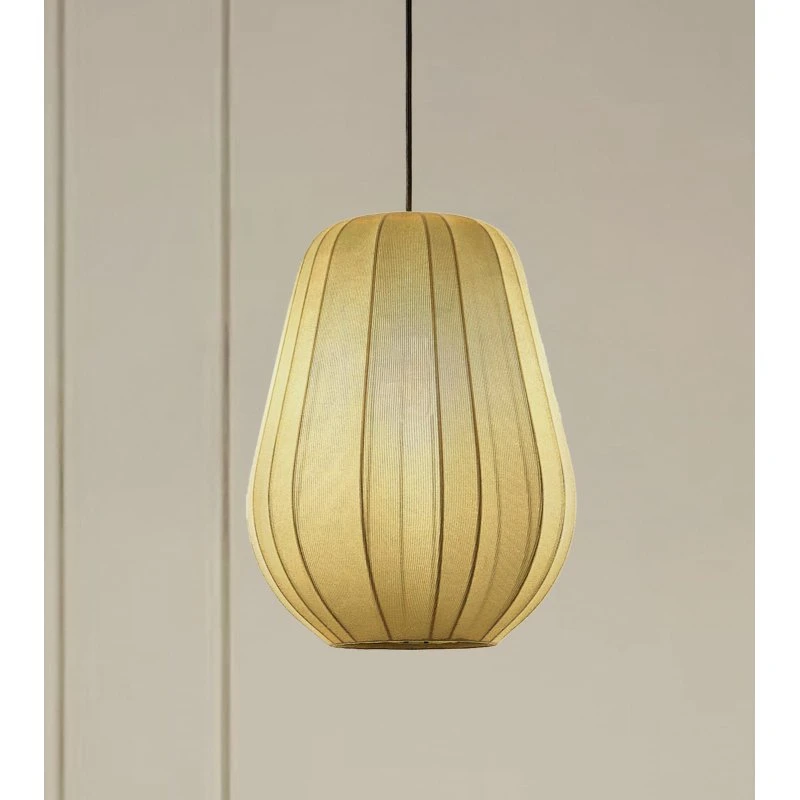Lindby Helin Hanglamp Ø30 cm - Grijs - Stof