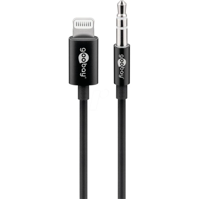 Goobay Lightning naar 3.5mm kabel 1m zwart