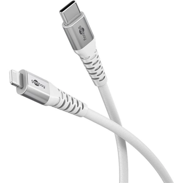 Anker Lightning USB-C Supersoft 3 m kabel met metalen stekkers